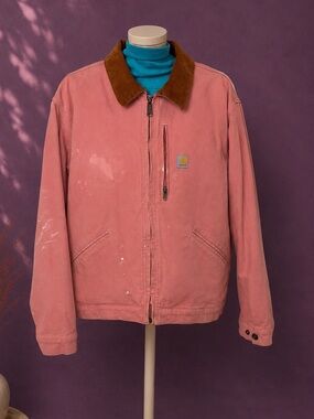 Vintage pink carhartt work jacket